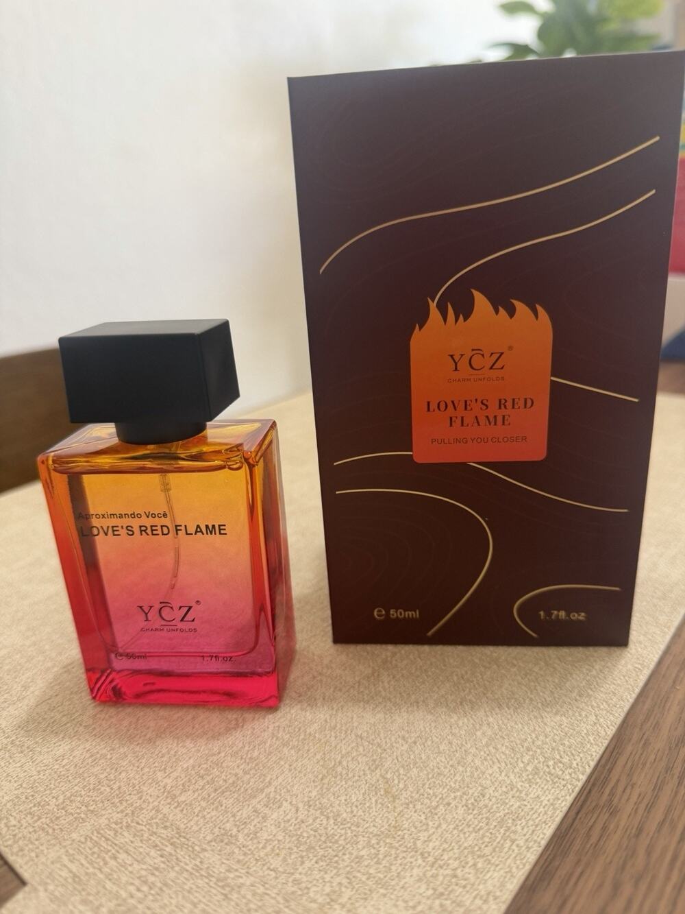 Ycz LOVE'S RED FLAME Perfume Men, Long-Lasting Fragrance, 50 ml (1.7 fl. Oz)
